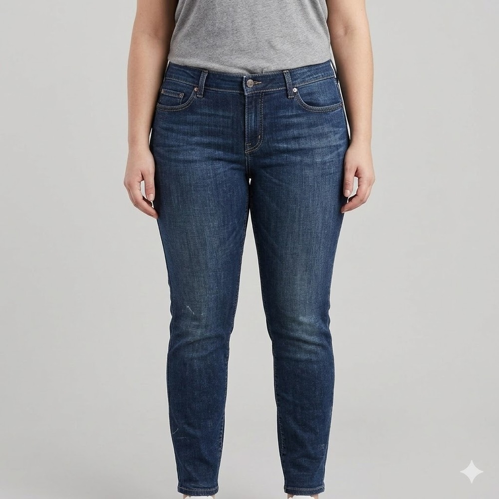 Levi's 529 Curvy Skinny Leg Jeans Womens Size 16M (W33 L32)‎ Medium Indigo Wash